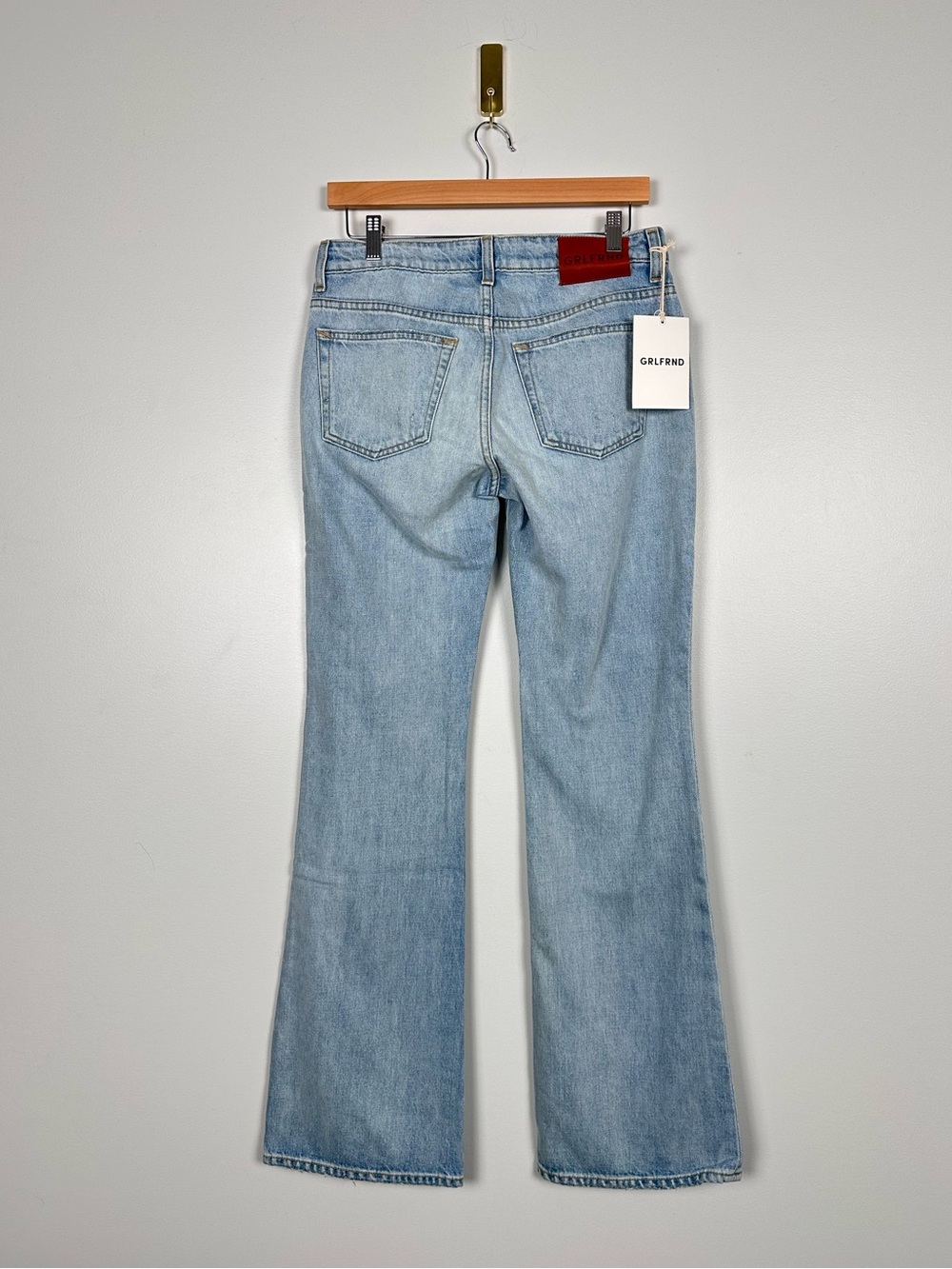 GRLFRND Serena Low Rise Slim Flare Jeans – Ocean Avenue - Picture 3 of 10